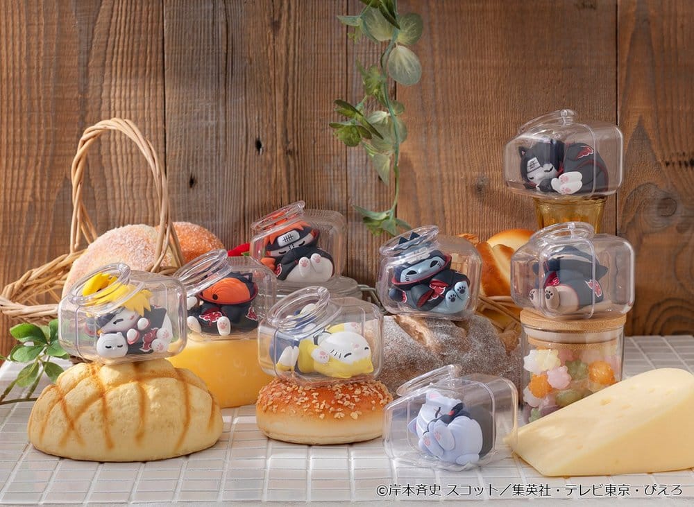 Naruto Shippuden Mega Cat Project Minifiguren Good Night Nyaruto! Gathering Akatsuki Edition Vol. 2 6 cm Blind Box Display (8)