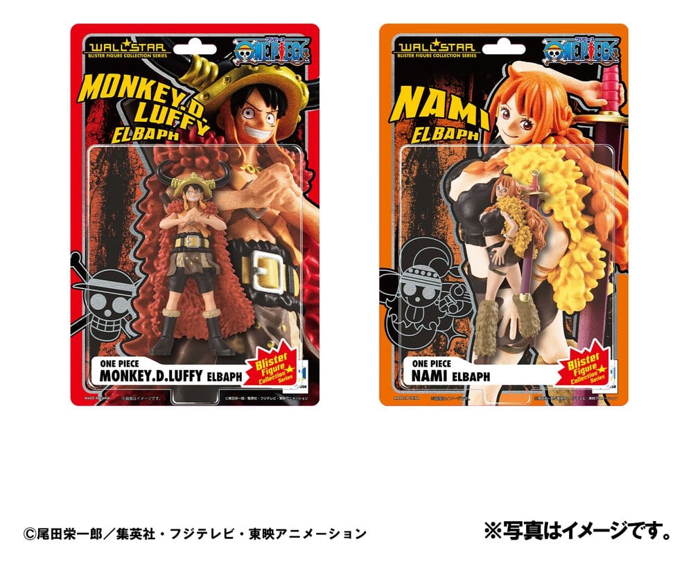 One Piece WALLSTAR PVC Figuren 2er-Pack Monkey D. Ruffy & Nami Ver. Elbaph 11 cm (with gift)