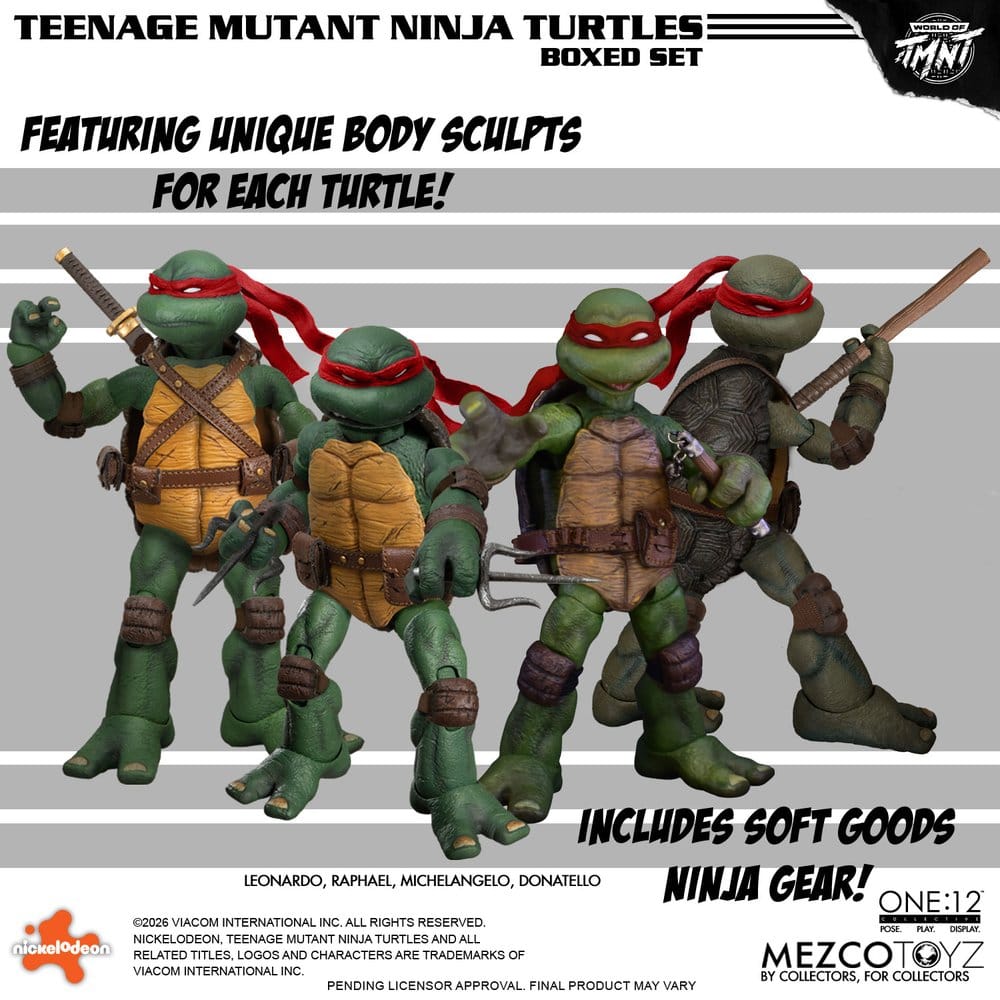 Teenage Mutant Ninja Turtles One:12 Collective Actionfiguren 1/12 Boxed Set 17 cm