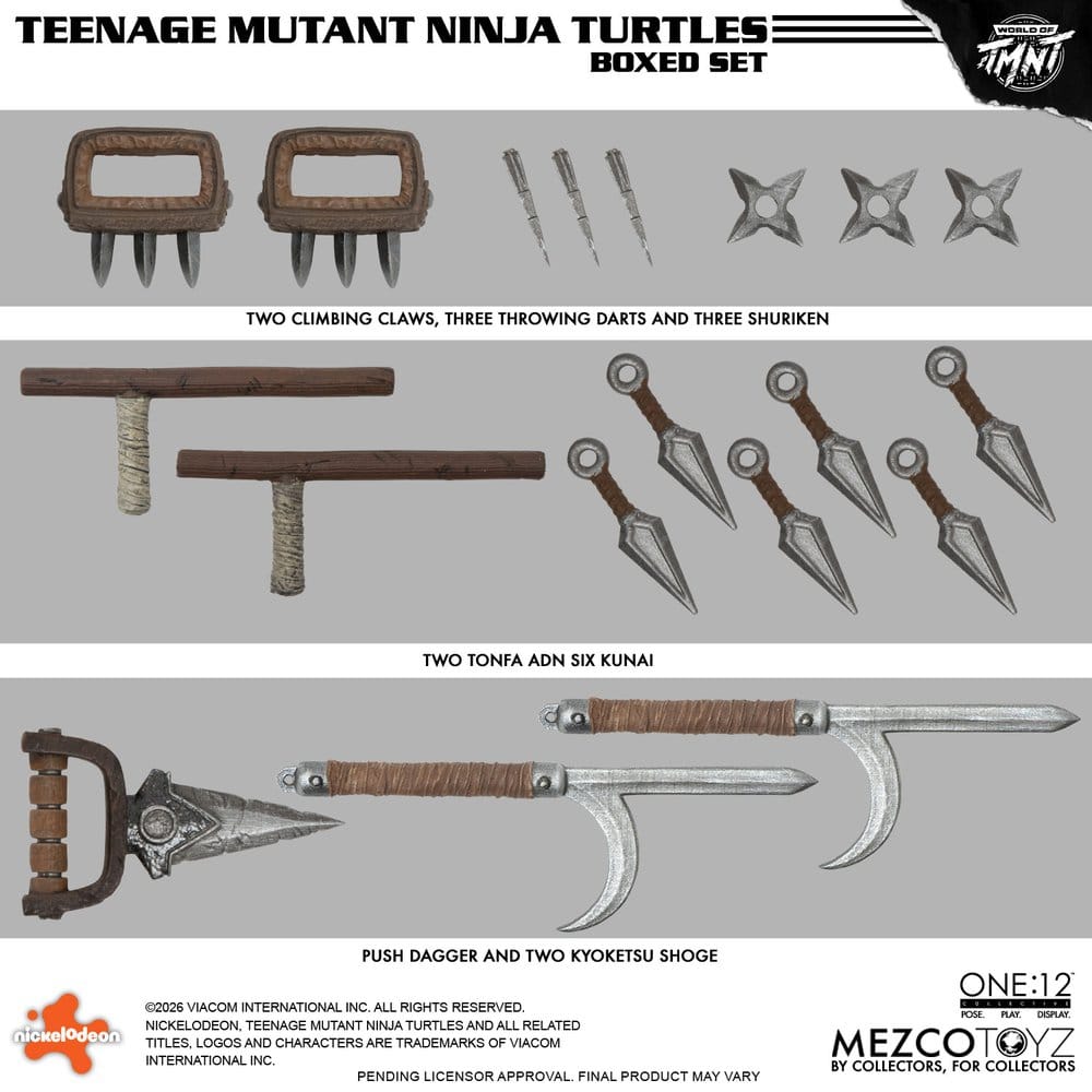 Teenage Mutant Ninja Turtles One:12 Collective Actionfiguren 1/12 Boxed Set 17 cm