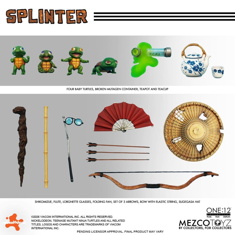 Teenage Mutant Ninja Turtles One:12 Collective Actionfigur 1/12 Splinter 17 cm