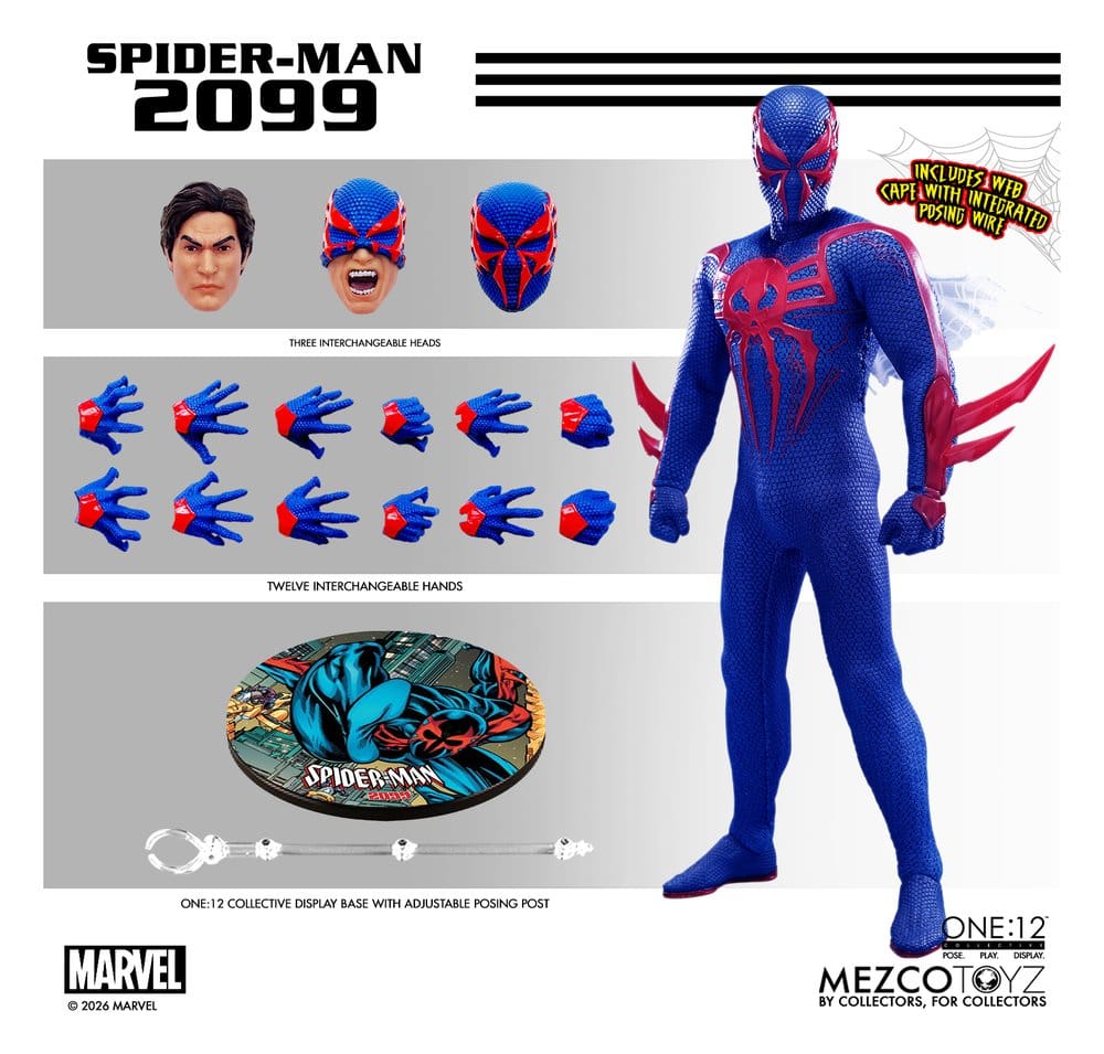 Marvel Comics One:12 Collective Actionfigur 1/12 Spider-Man 2099 17 cm