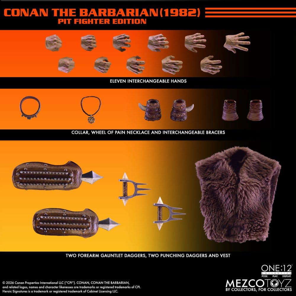 Conan der Barbar One:12 Collective Actionfigur 1/12 Conan (Pit Fighter Edition) 16 cm