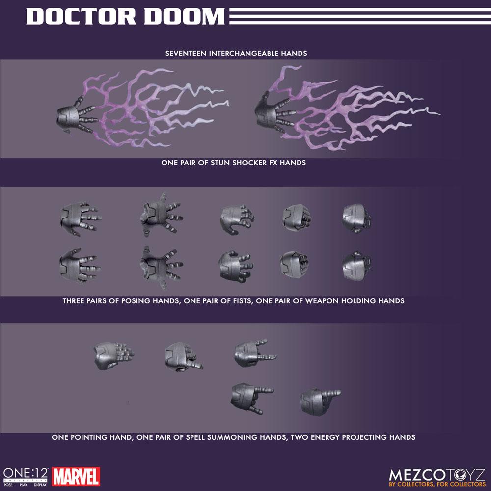 Marvel Actionfigur 1/12 Doctor Doom 17 cm
