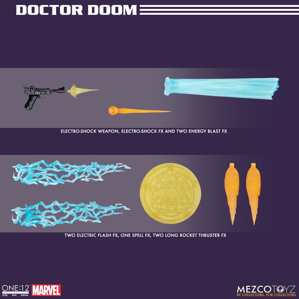 Marvel Actionfigur 1/12 Doctor Doom 17 cm