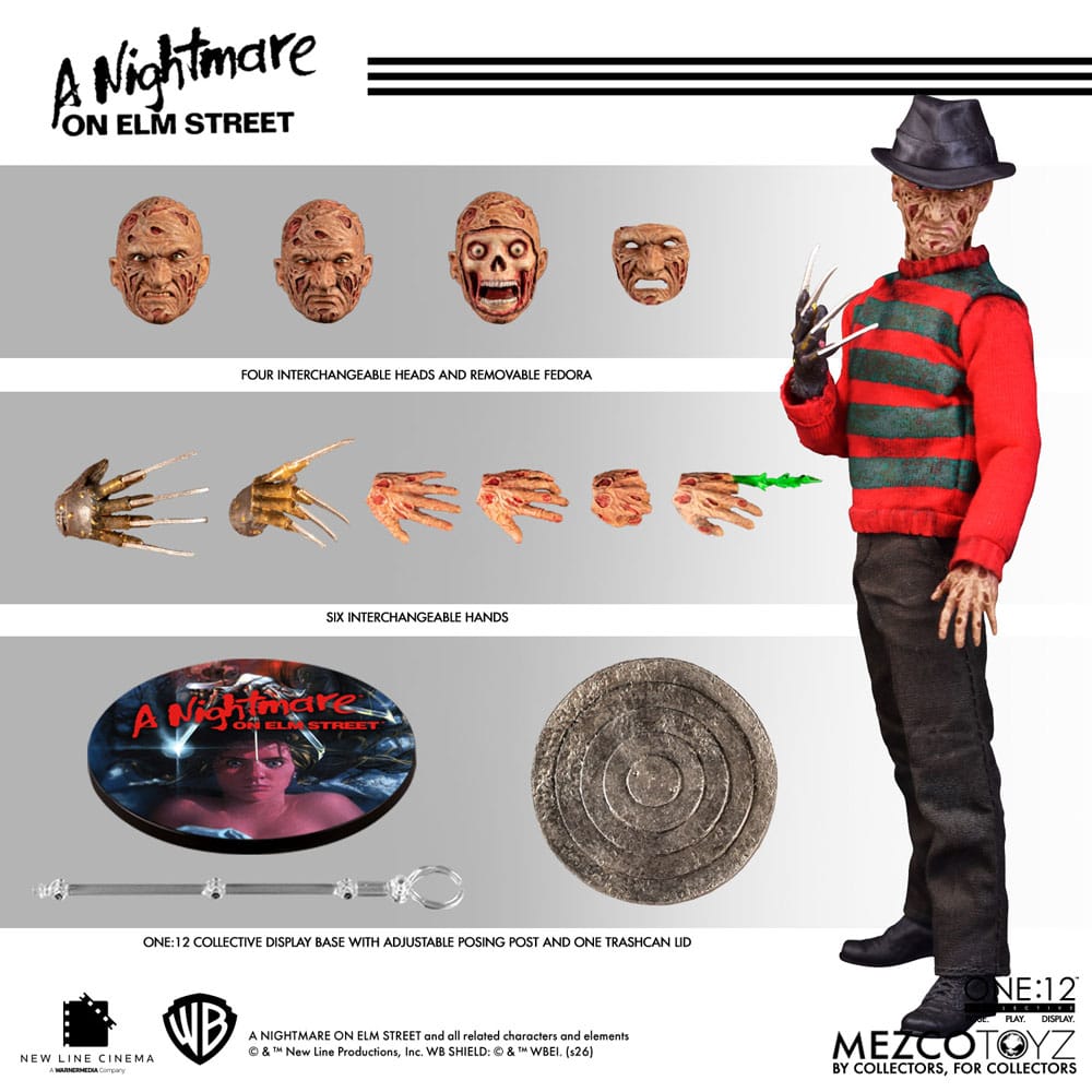 Nightmare On Elm Street Actionfigur 1/12 Freddy Krueger 17 cm