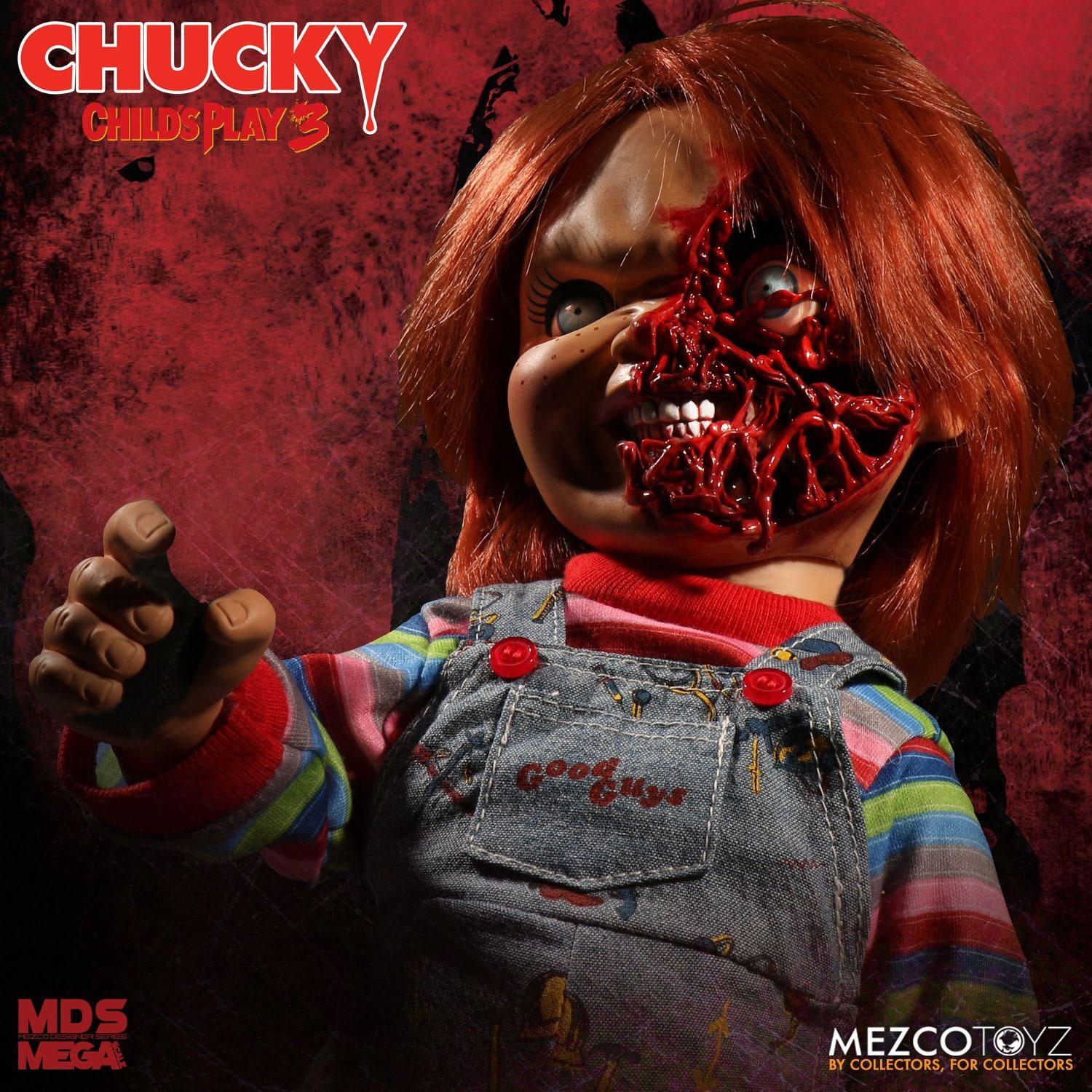 Chucky Die Mörderpuppe 3 Designer Series Sprechende Puppe Pizza Face Chucky 38 cm