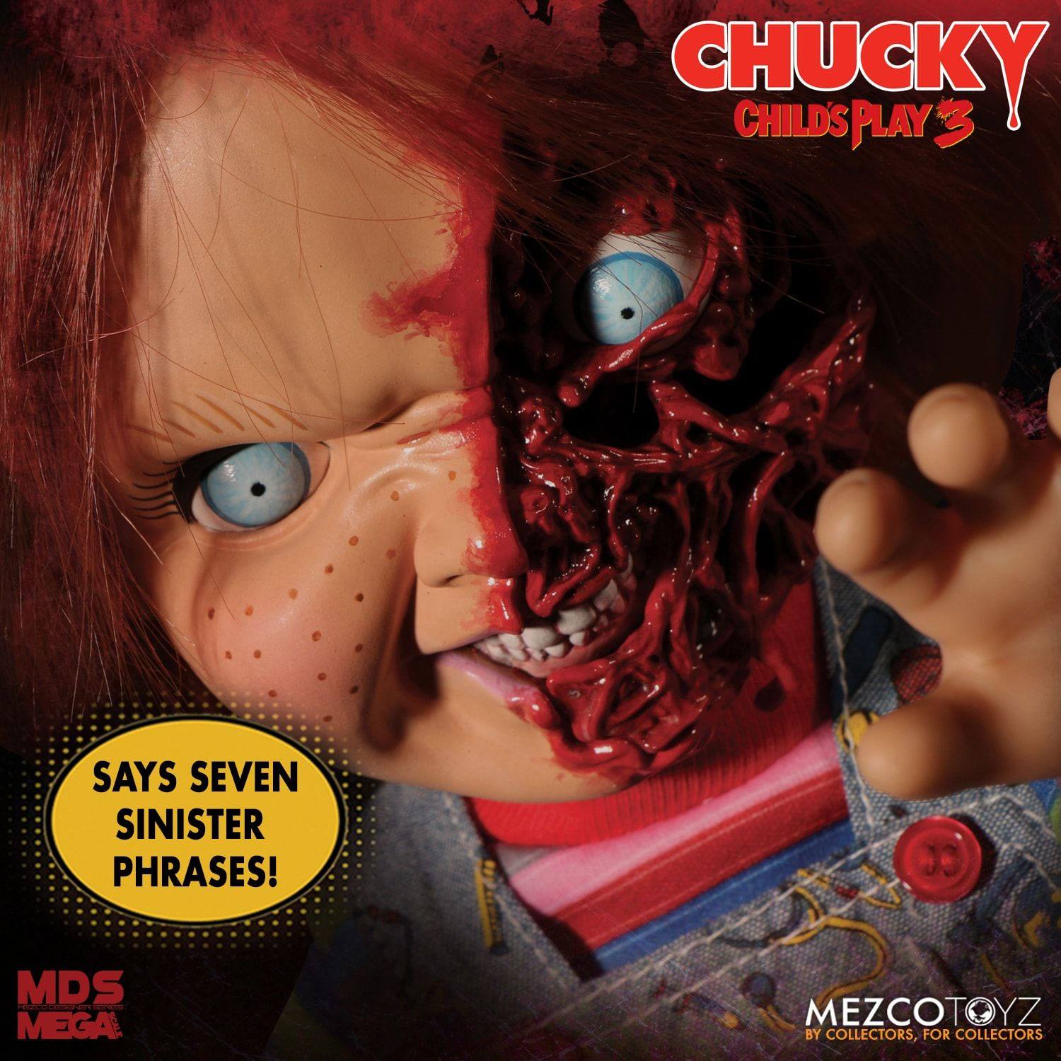 Chucky Die Mörderpuppe 3 Designer Series Sprechende Puppe Pizza Face Chucky 38 cm