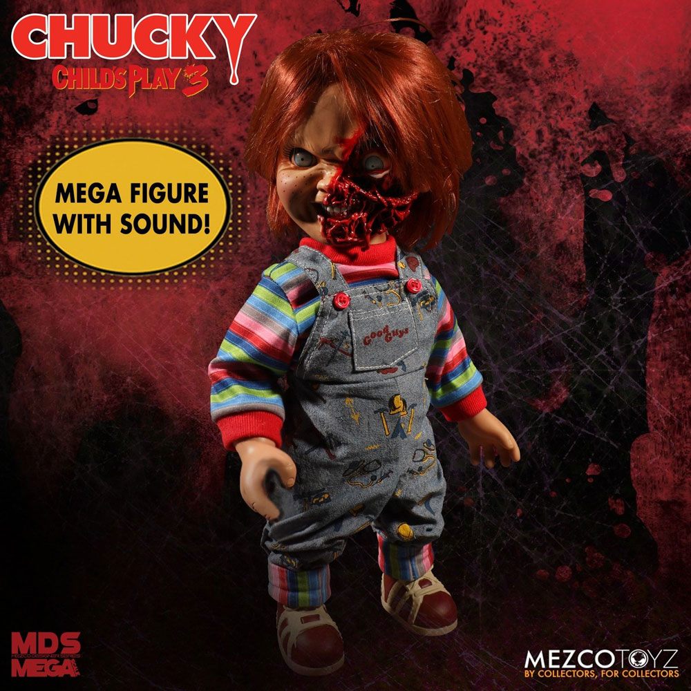 Chucky Die Mörderpuppe 3 Designer Series Sprechende Puppe Pizza Face Chucky 38 cm