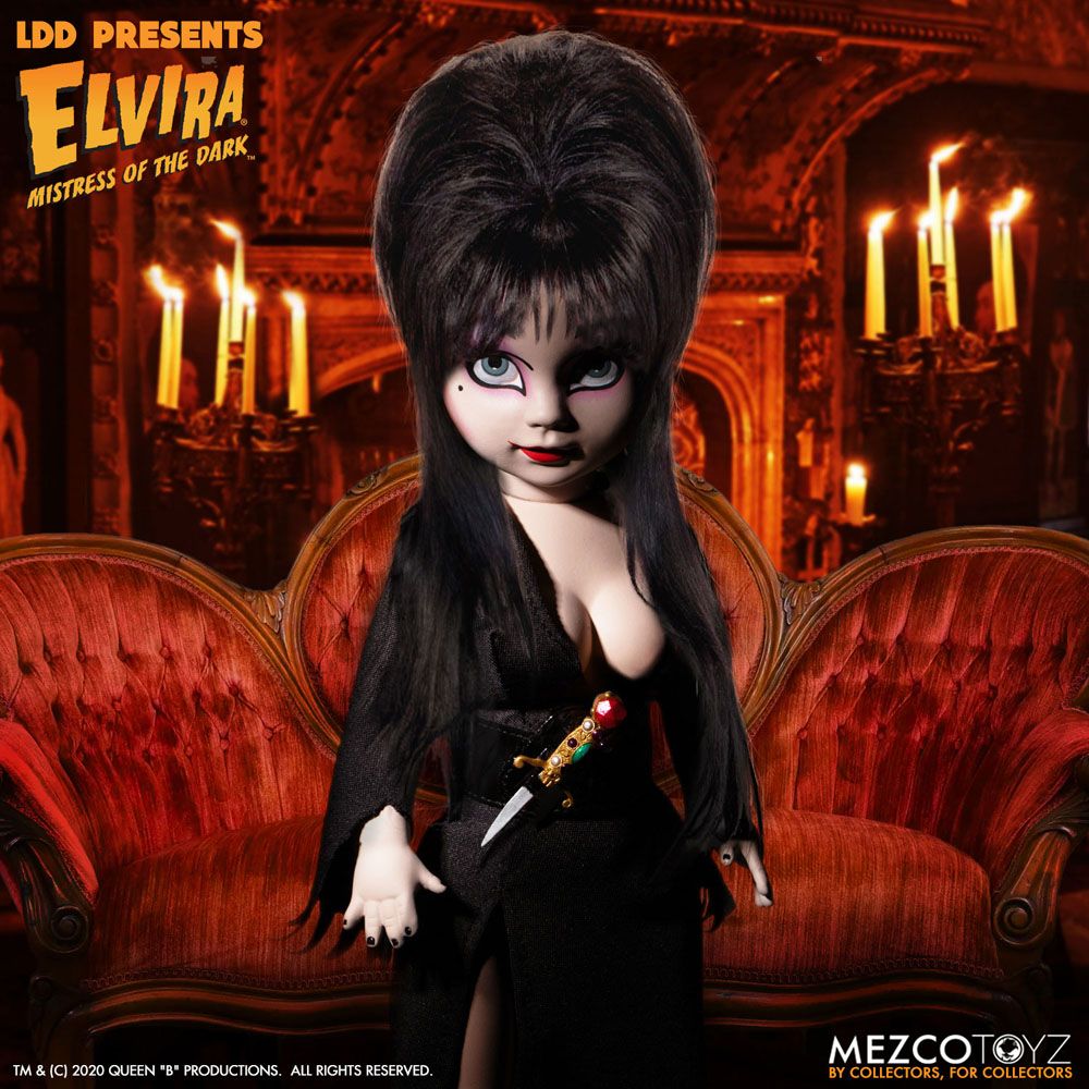 Elvira Herrscherin der Dunkelheit Living Dead Dolls Puppe Elvira 25 cm