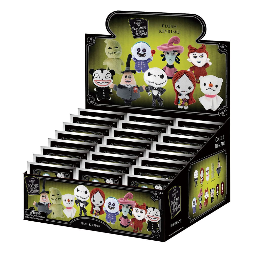 Nightmare before Christmas Plüsch-Taschenanhänger Display (24)