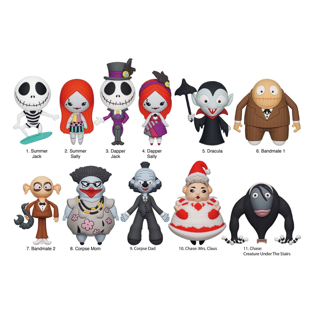 Nightmare before Christmas 3D PVC-Taschenanhänger Series 7 Display (24)