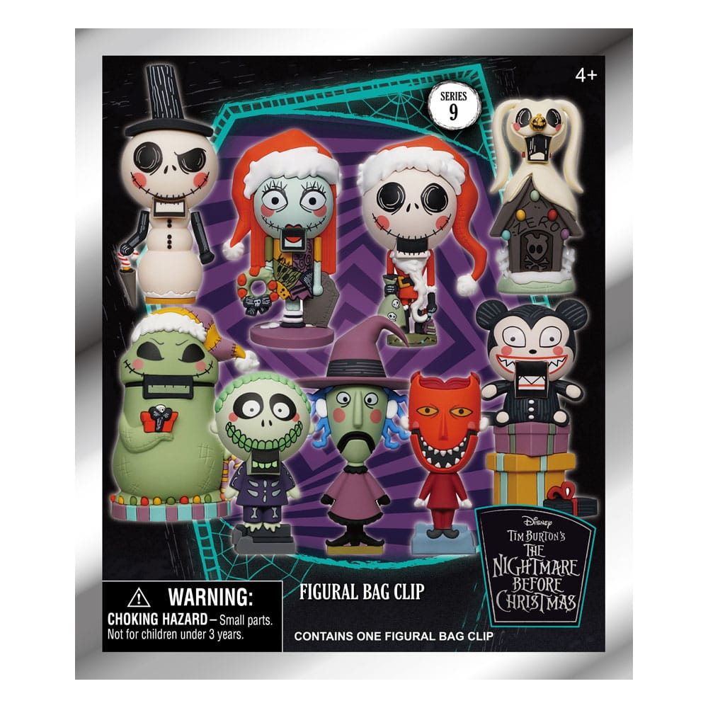 Nightmare Before Christmas 3D PVC-Taschenanhänger Glow in the Dark Serie 9 Display (24)