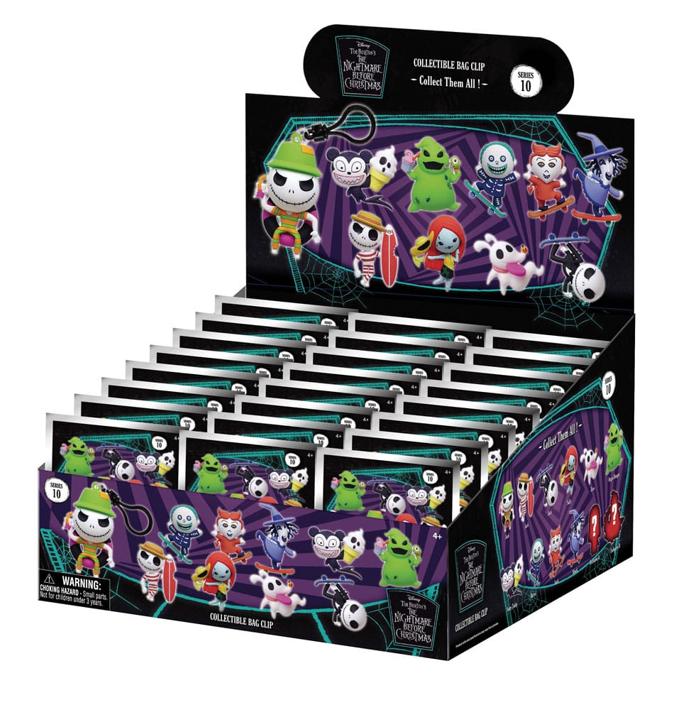 Nightmare Before Christmas PVC-Taschenanhänger Serie 10 Display (24)