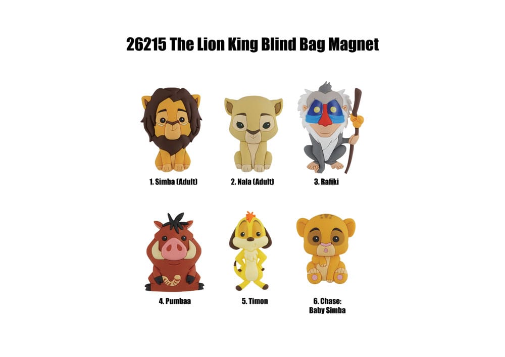 Der König der Löwen Magnete Blind Pack Series 1 Display (12)