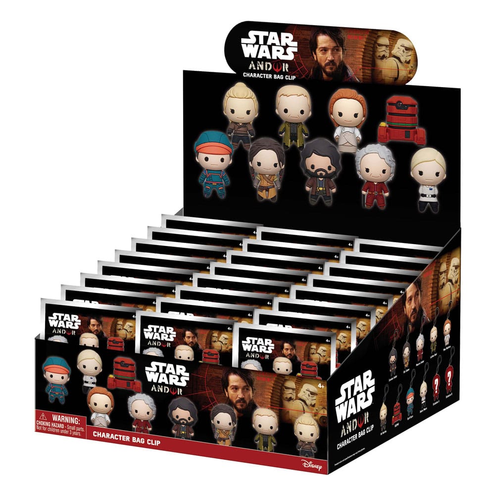 Star Wars 3D PVC-Taschenanhänger Andor Display (24)