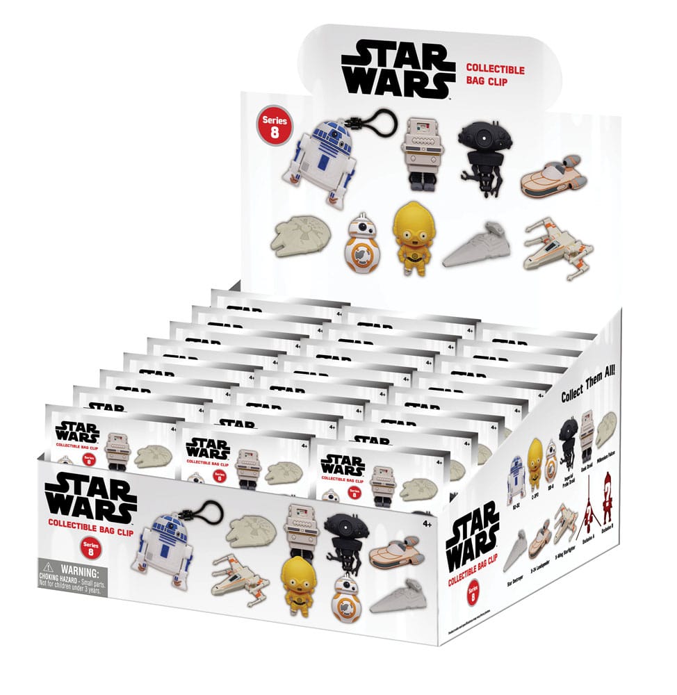 Star Wars PVC-Taschenanhänger Series 8 Power Of Force Display (24)