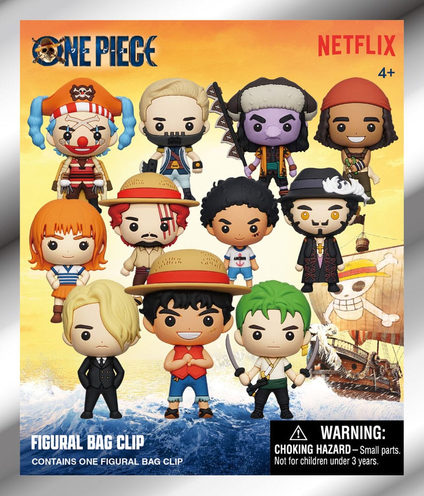 One Piece 3D PVC-Taschenanhänger Netflix Series 1 Display (24)