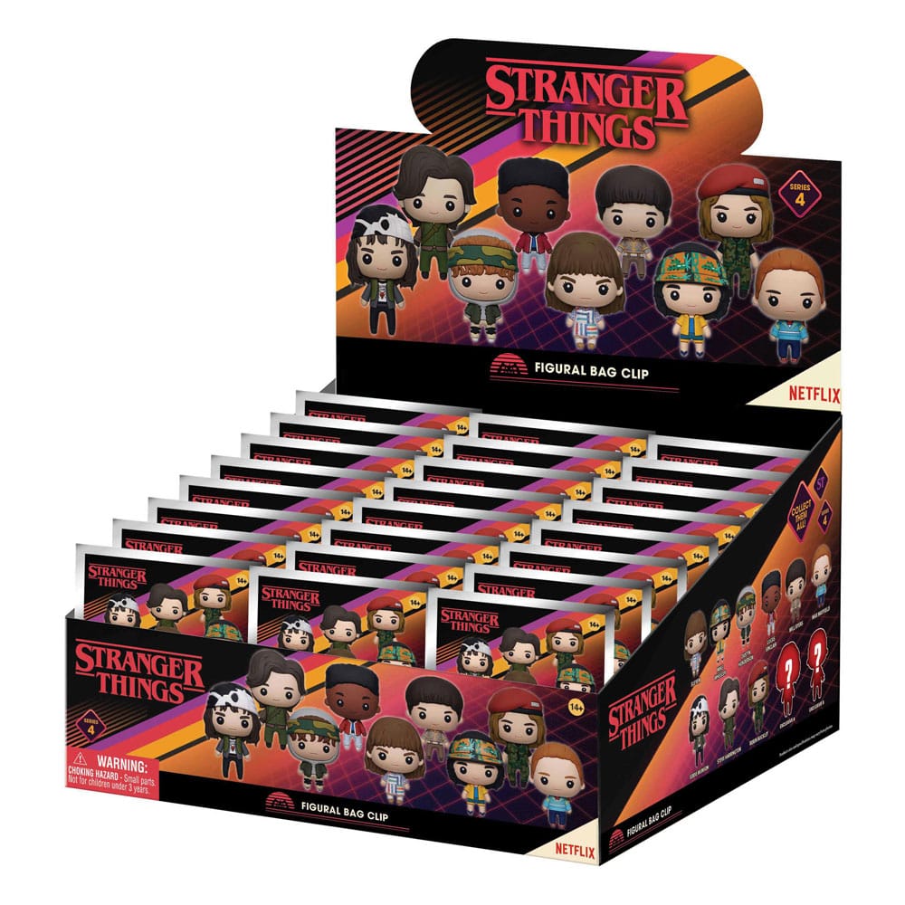 Stranger Things 3D PVC-Taschenanhänger Series 4 Display (24)