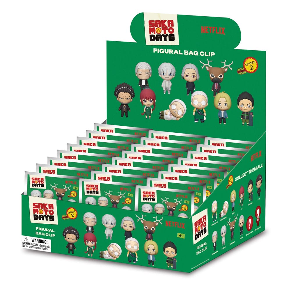 Sakamoto Days 3D PVC-Taschenanhänger Serie 2 Display (24)