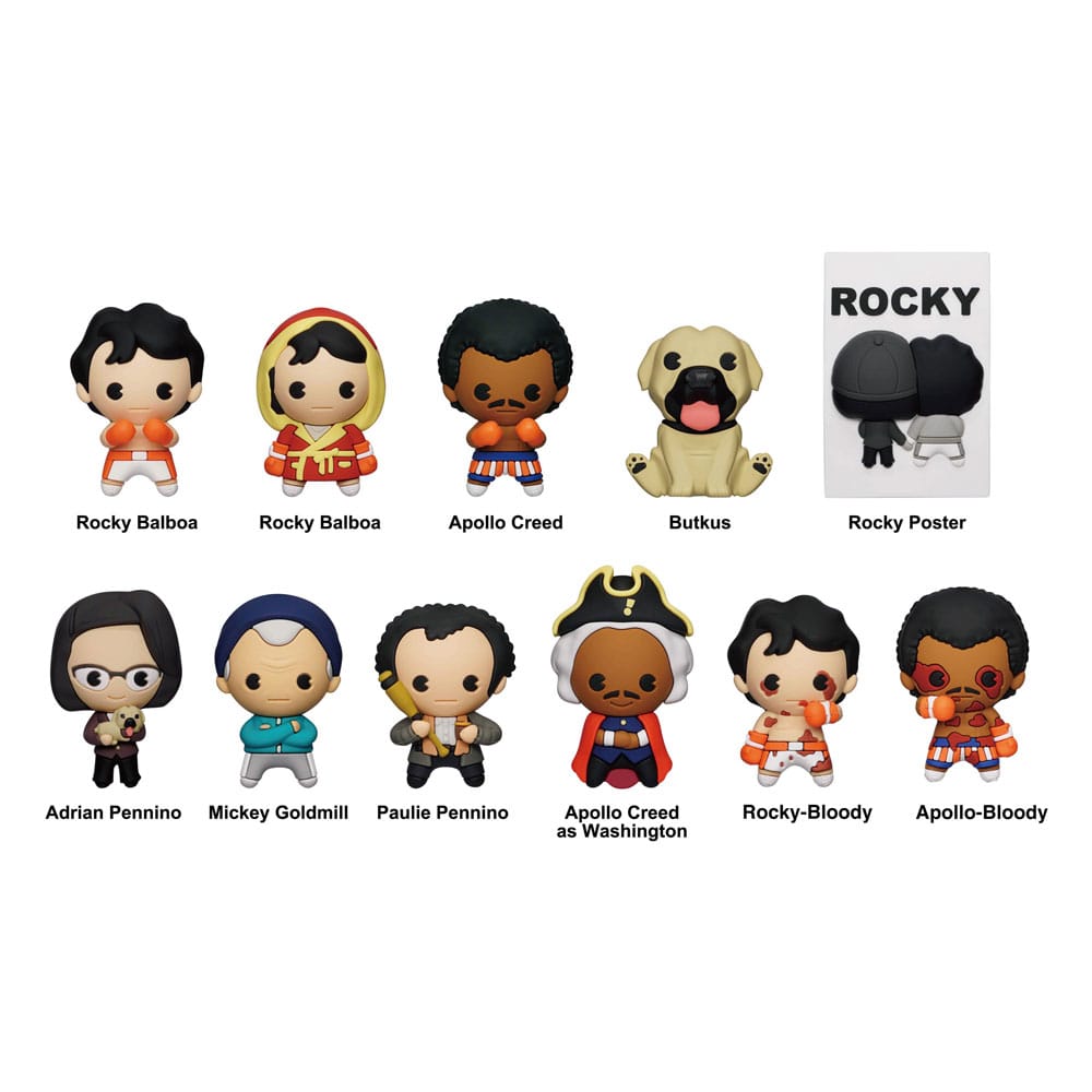 Rocky 3D PVC-Taschenanhänger Series 1 Display (24)
