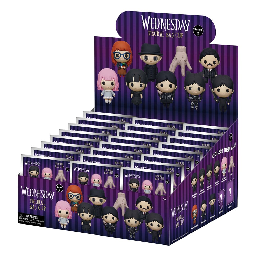 Wednesday 3D PVC-Taschenanhänger Series 2 Display (24)