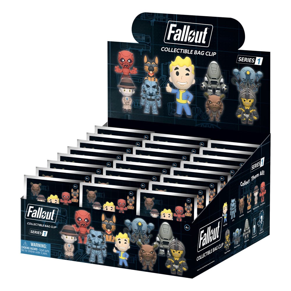 Fallout 3D PVC-Taschenanhänger Serie 1 Display (24)