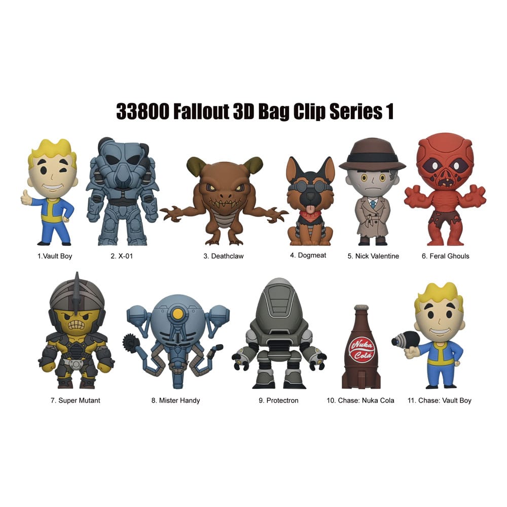Fallout 3D PVC-Taschenanhänger Serie 1 Display (24)