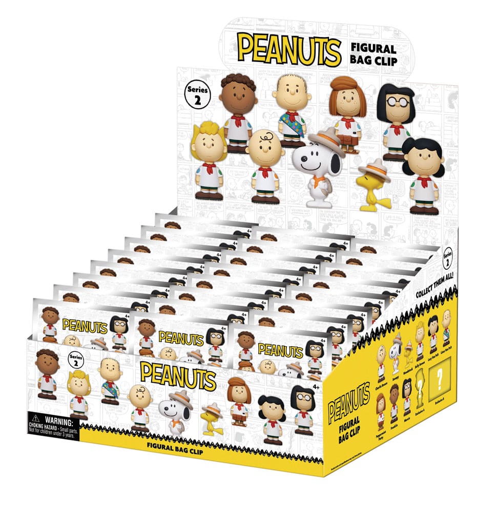 Die Peanuts 3D PVC-Taschenanhänger Snoopy Series 2 Display (24)