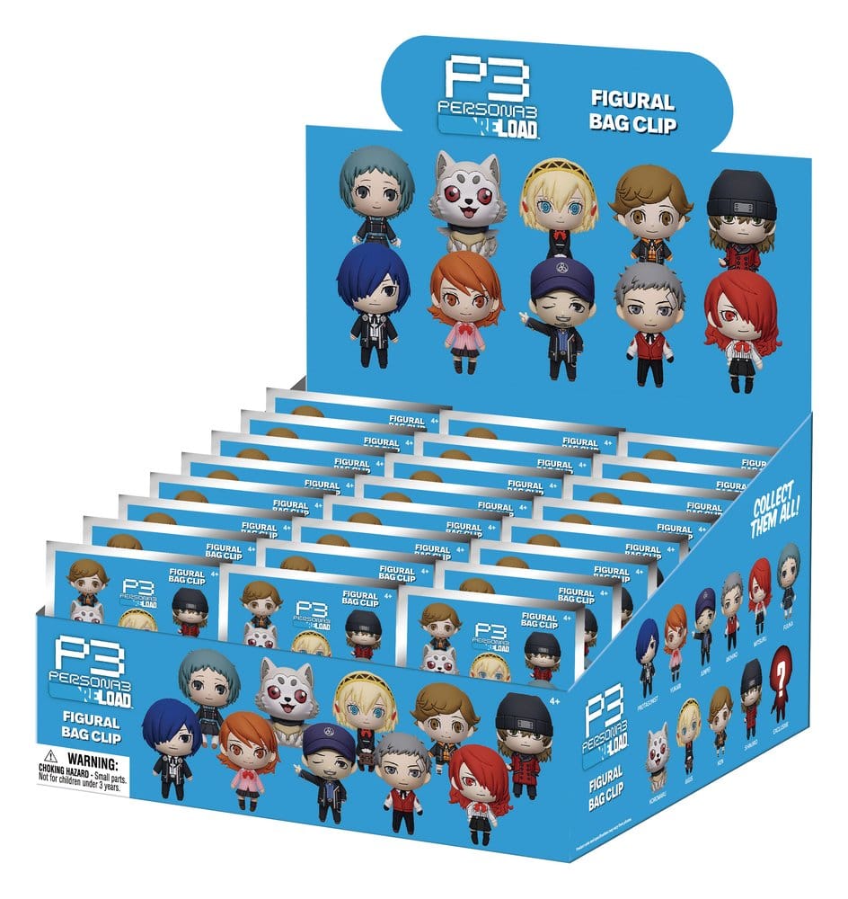 Persona 3 3D PVC-Taschenanhänger Series 1 Display (24)