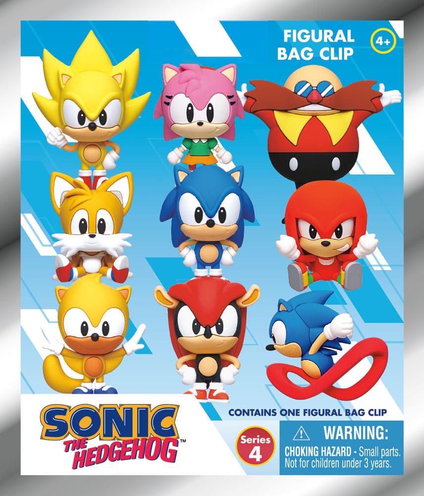 Sonic the Hedgehog PVC-Taschenanhänger Series 4 Display (24)