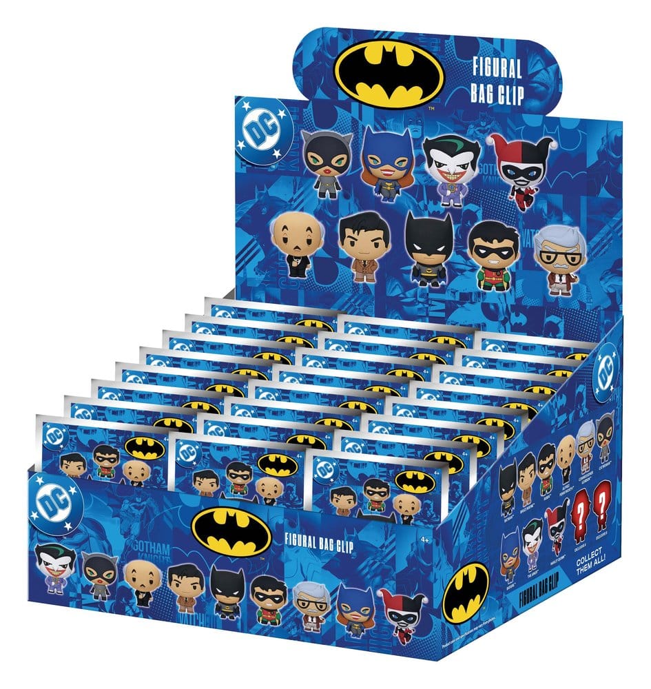 Batman 3D PVC-Taschenanhänger Series 1 Display (24)