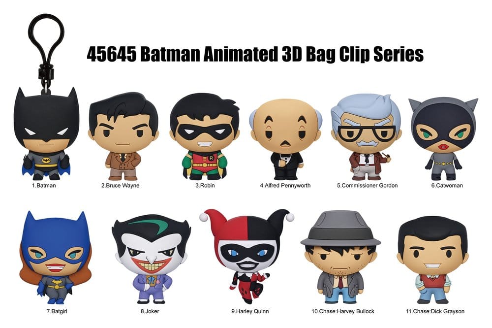 Batman 3D PVC-Taschenanhänger Series 1 Display (24)