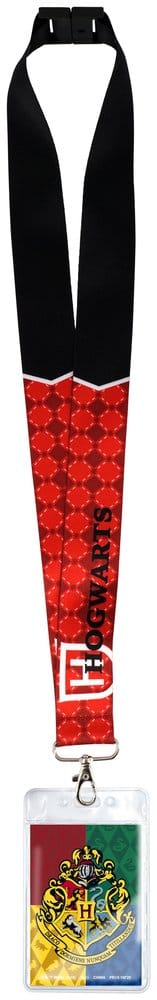 Harry Potter Luxus-Schlüsselband mit Kartenhalter Hogwarts Crest