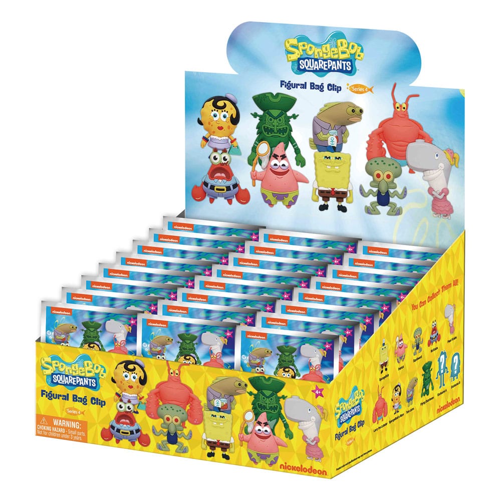 Nickelodeon Classics 3D PVC-Taschenanhänger Series 4 Display (24)