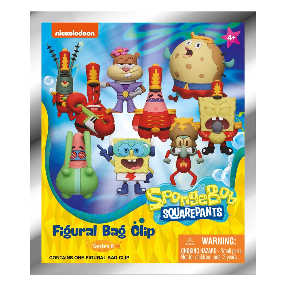 SpongeBob Schwammkopf 3D PVC-Taschenanhänger Series 6 Display (24)