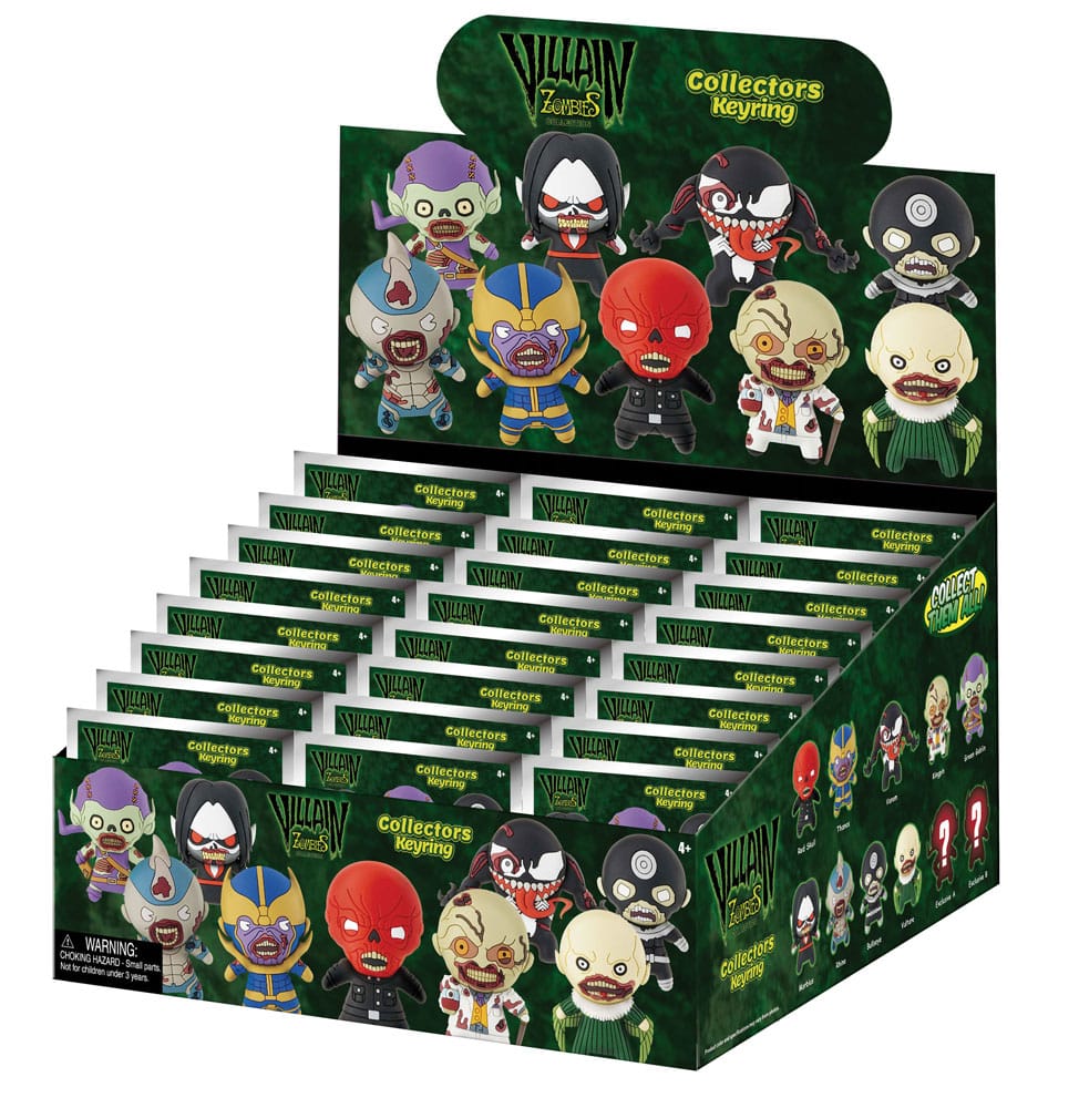 Marvel 3D PVC-Taschenanhänger Series 1 Zombies Display (24)