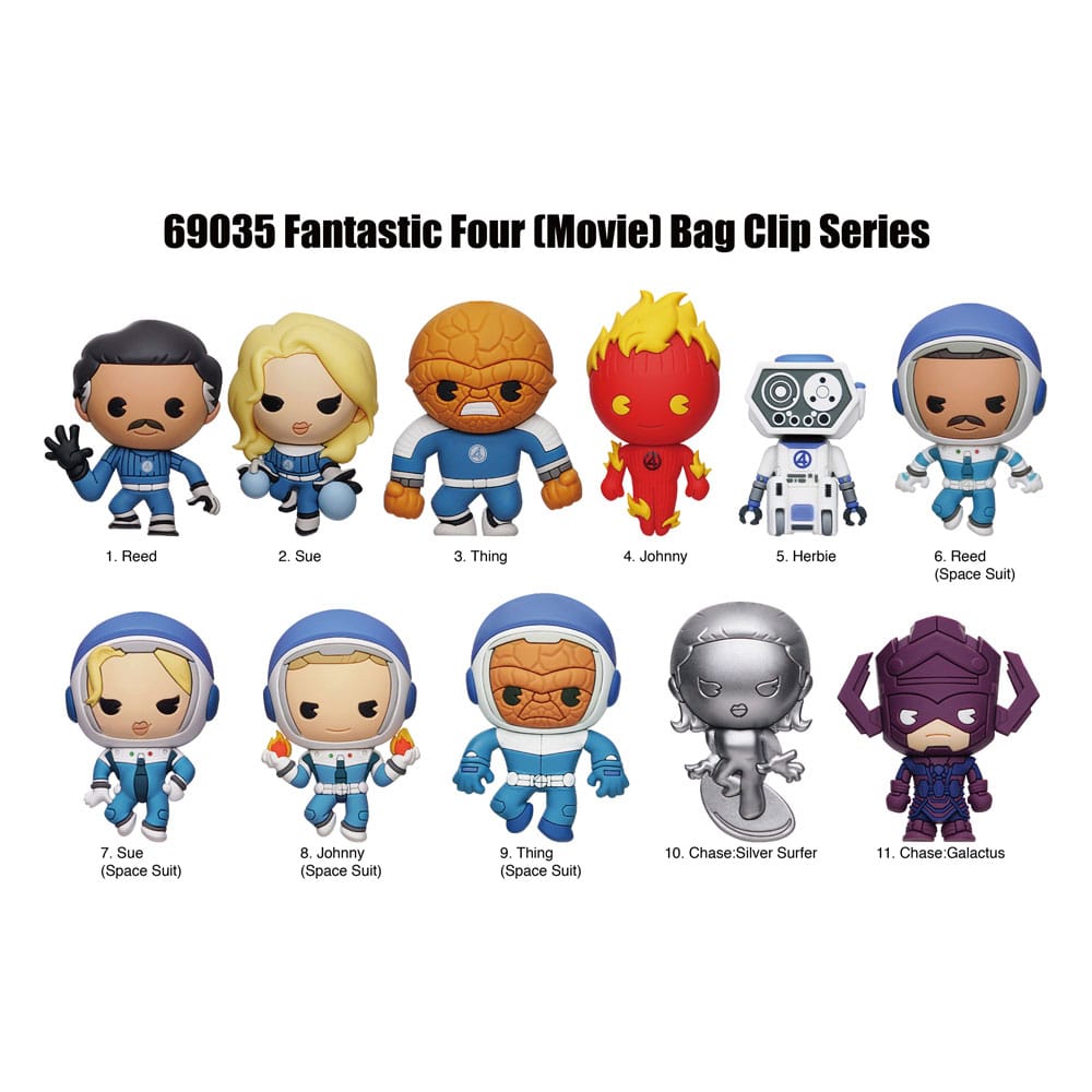 Fantastic Four 3D PVC-Taschenanhänger Movie Display (24)