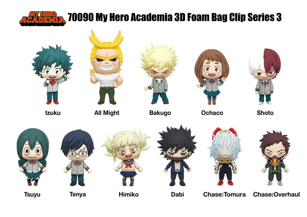 My Hero Academia 3D PVC-Taschenanhänger Series 3 Display (24)