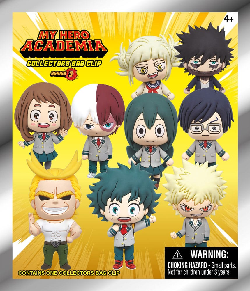My Hero Academia 3D PVC-Taschenanhänger Series 3 Display (24)