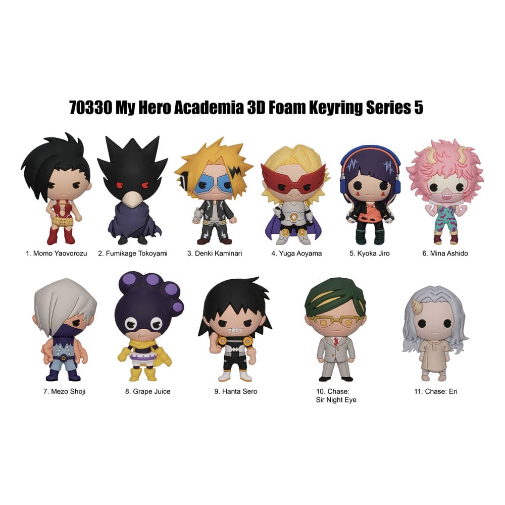 My Hero Academia 3D PVC-Taschenanhänger Serie 5 Display (24)