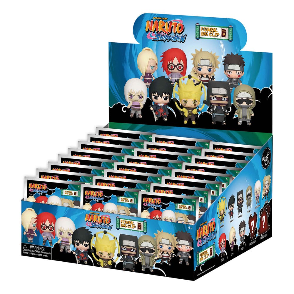 Naruto Shippuden 3D PVC-Taschenanhänger Series 4 Display (24)
