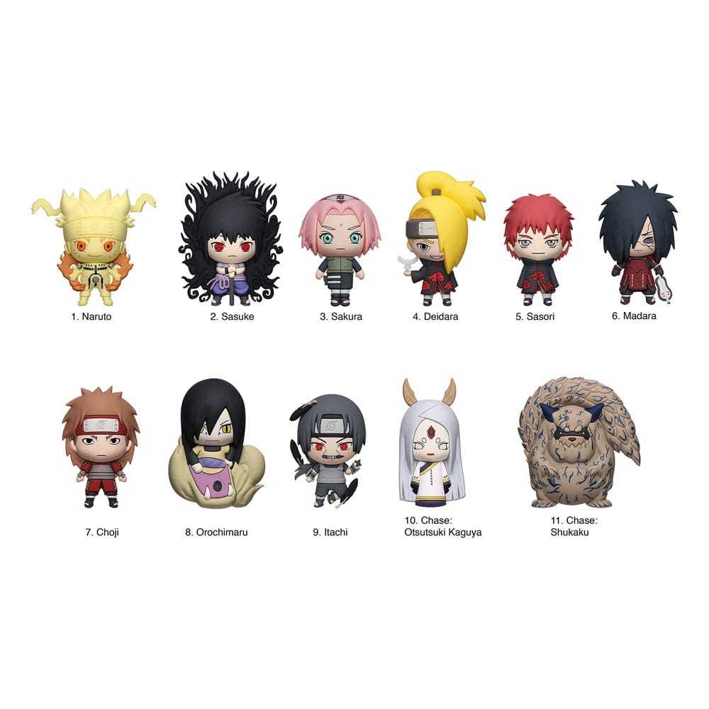 Naruto 3D PVC-Taschenanhänger Series 6 Display (24)