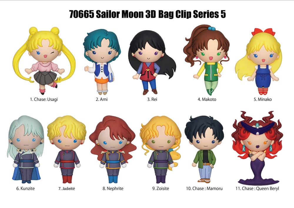 Sailor Moon 3D PVC-Taschenanhänger Series 5 Display (24)