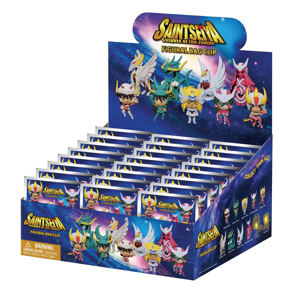 Saint Seiya 3D PVC-Taschenanhänger Serie 1 Display (24)