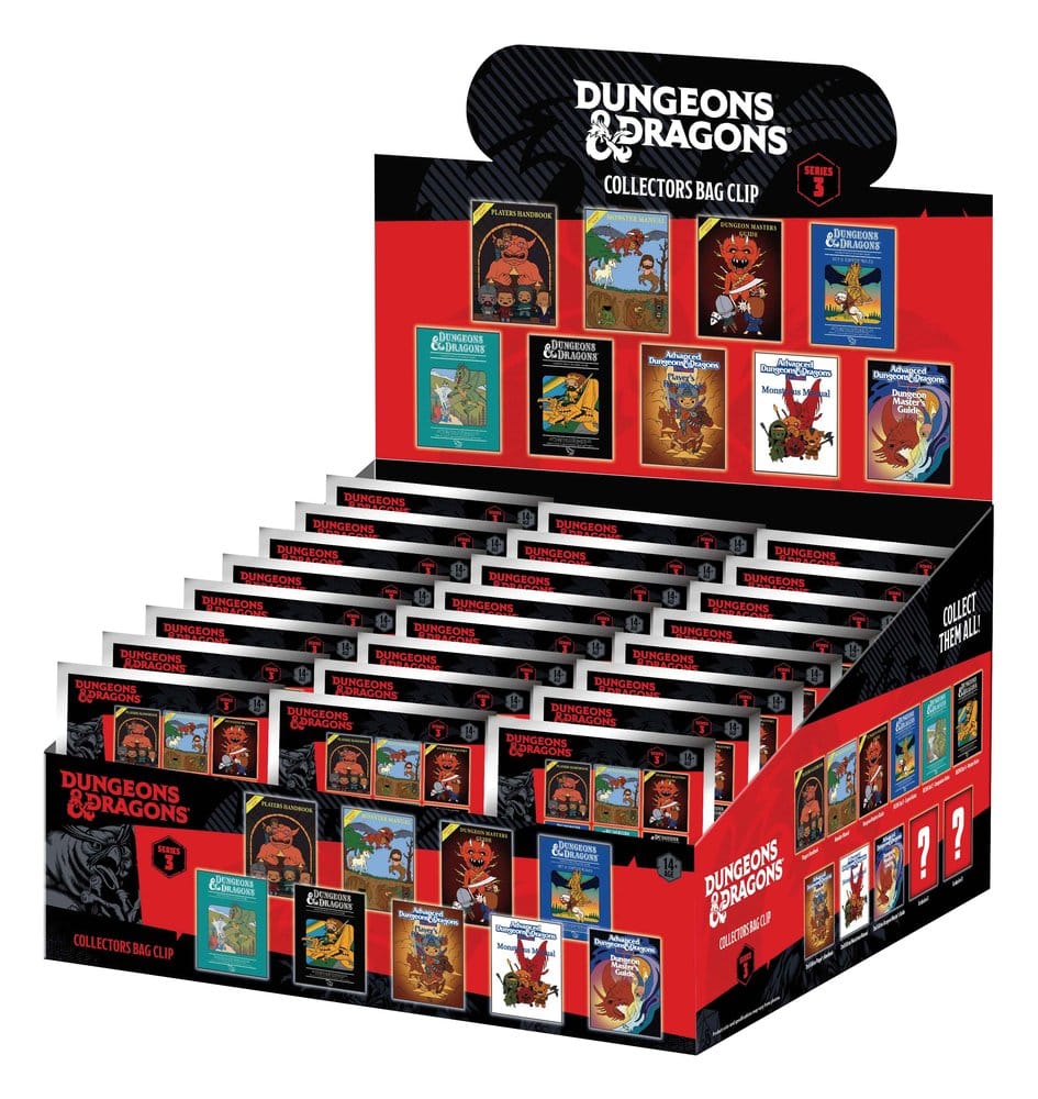 Dungeons & Dragons Classic 3D PVC-Taschenanhänger Serie 3 Blind Bag Display (24)