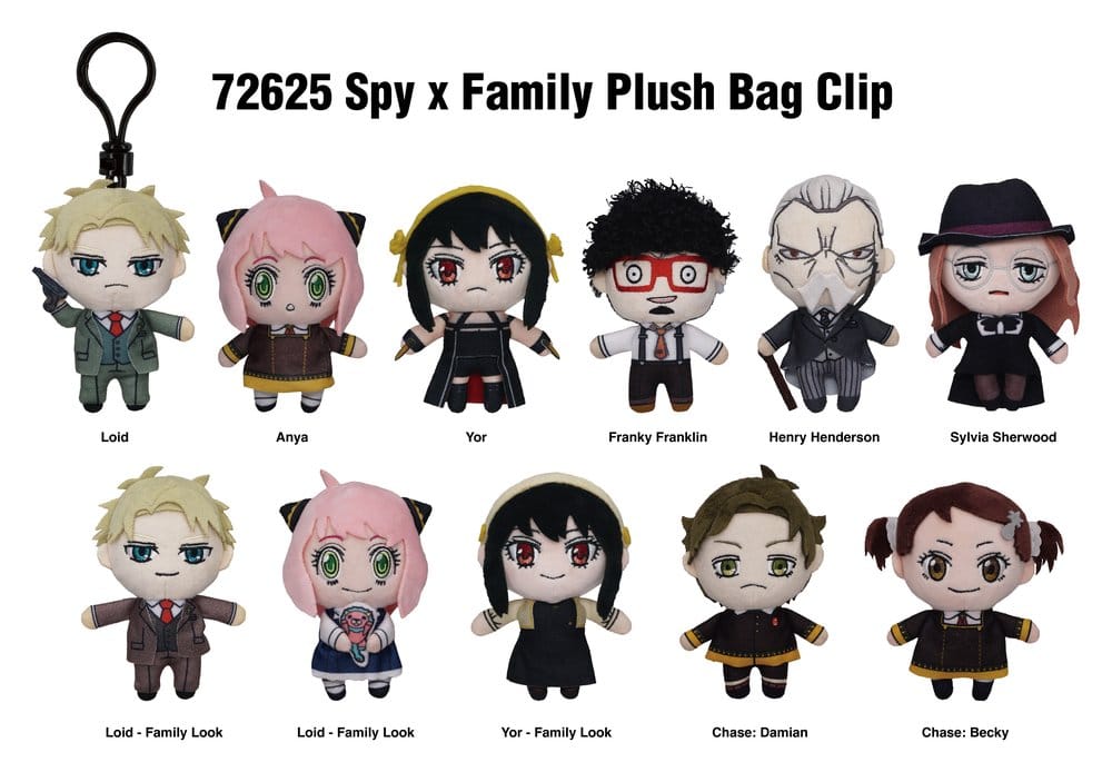Spy x Family Plüsch-Taschenanhänger Display (24)