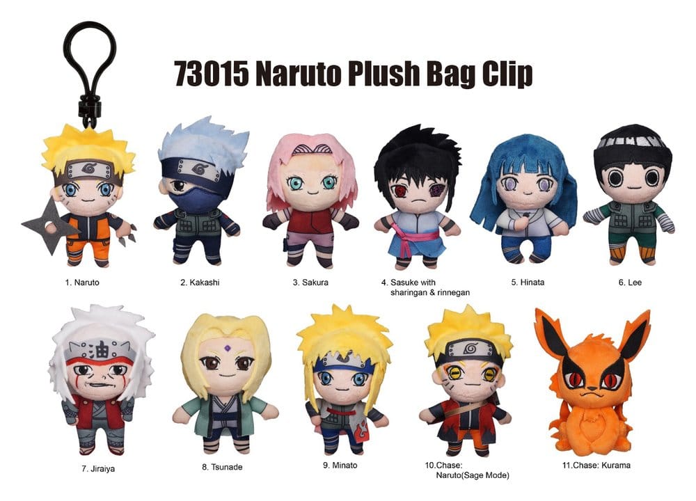 Naruto Plüsch-Taschenanhänger Display (24)