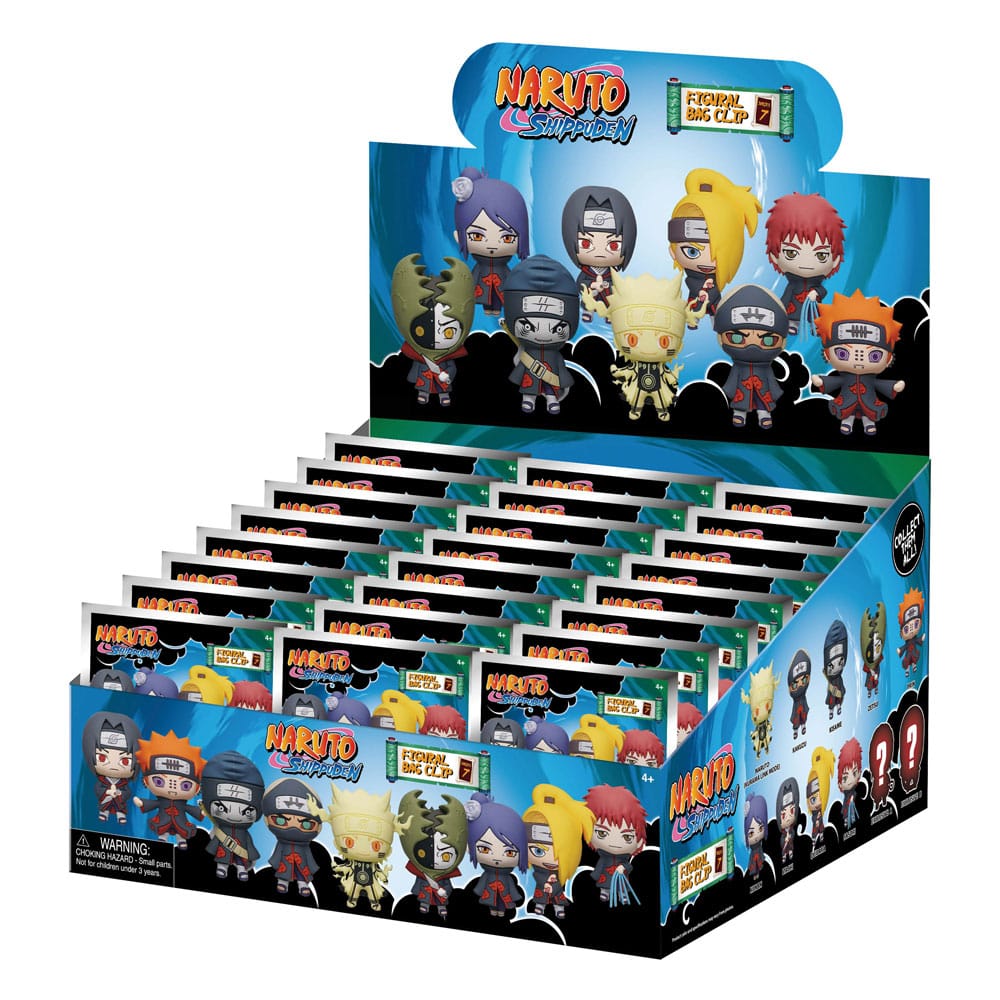 Naruto 3D PVC-Taschenanhänger Serie 7 Display (24)