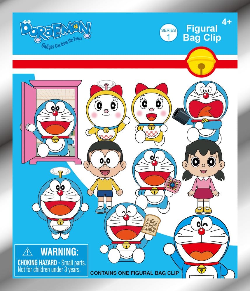 Doraemon 3D PVC-Taschenanhänger Serie 1 Display (24)